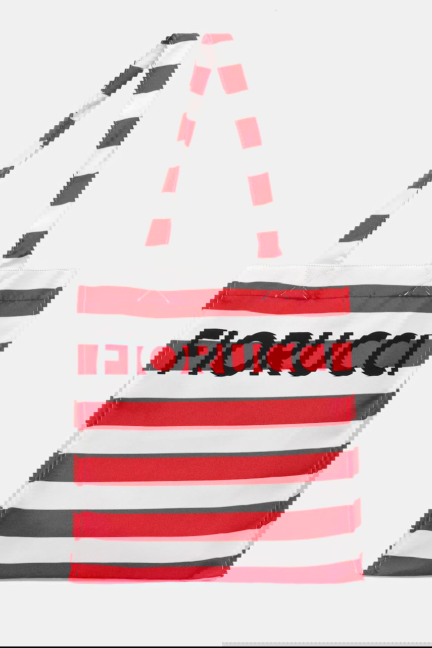 Голяма пазарска чанта Fiorucci Fiorucci Logo Print Nylon Tote Bag Червено | W02FPABA275NY01RD02, 0