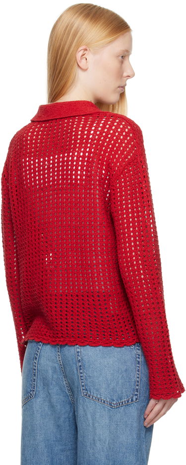 Пуловер rag & bone Rag & Bone Khloe Knit Cardigan Червено | WAS25P020BR20, 2