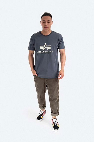 Тениска Alpha Industries Graphic Print Cotton T-Shirt Синьо | 100501.136, 1