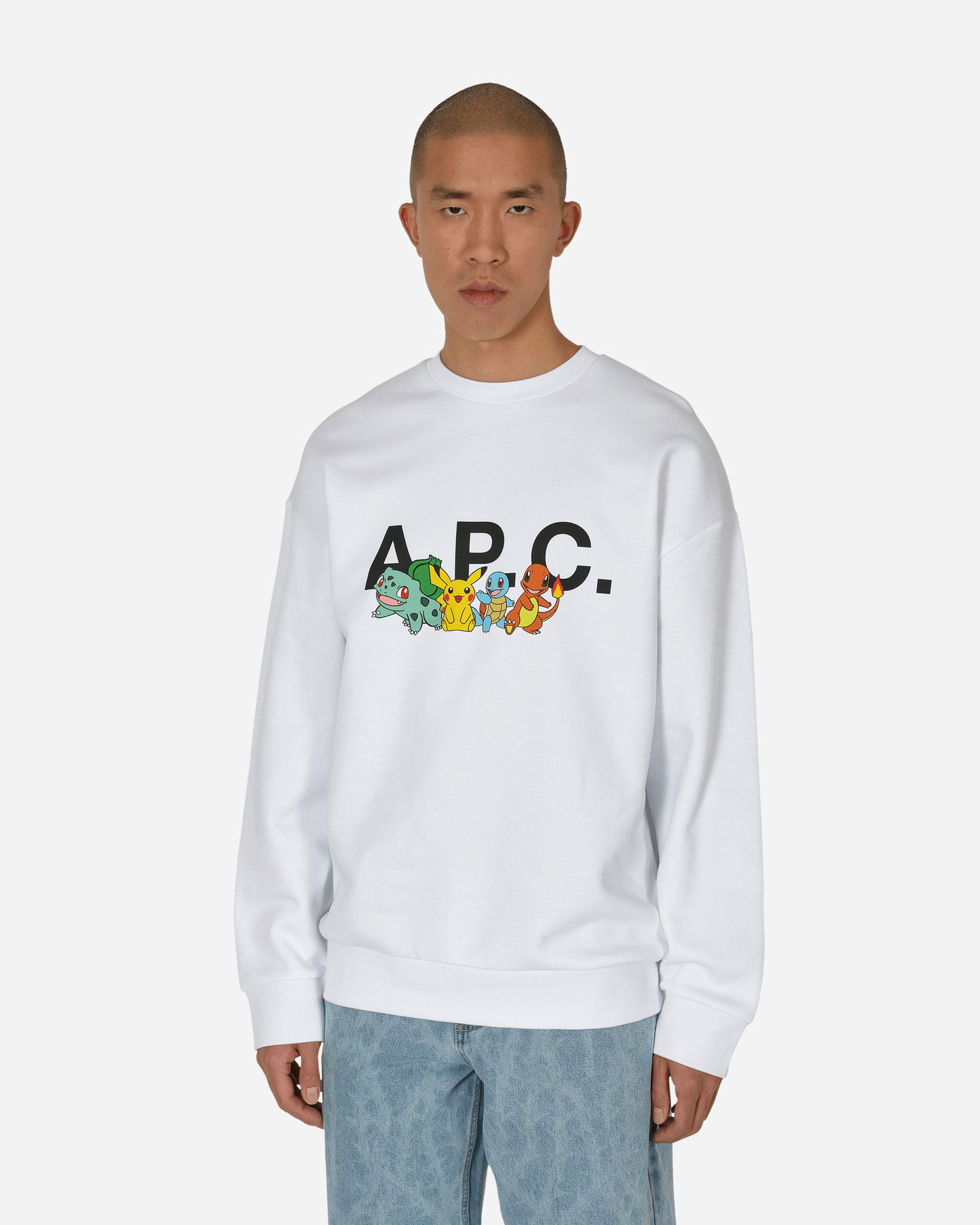 Пуловер A.P.C. Pokémon x Crewneck Бяло | COGVF-H27856 AAB, 0