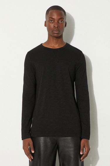 Тениска Samsoe Samsoe Black Long Sleeve T-Shirt Черно | M00013400, 0