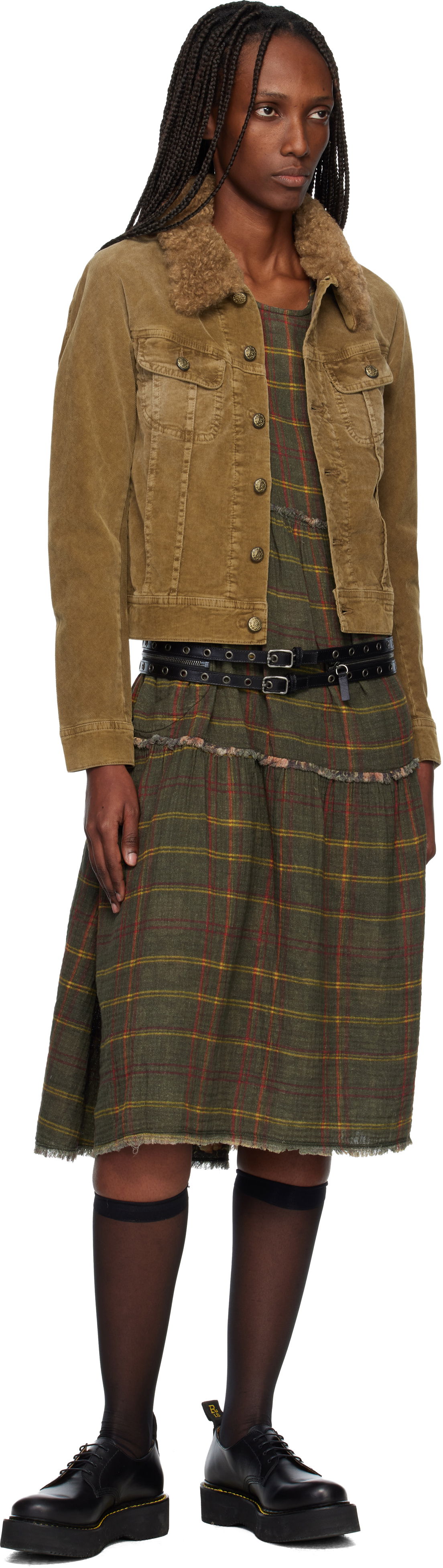 Колани R13 Leather Eyelet Zipper Belt with Double Buckle Черно | R13WA068-A001, 1