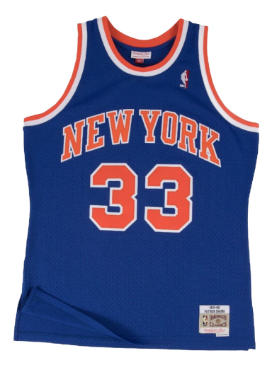 Потник Mitchell & Ness Swingman Jersey New York Knicks Patrick Ewing Тъмно синьо | SMJYGS18186-NYKROYA91PEW