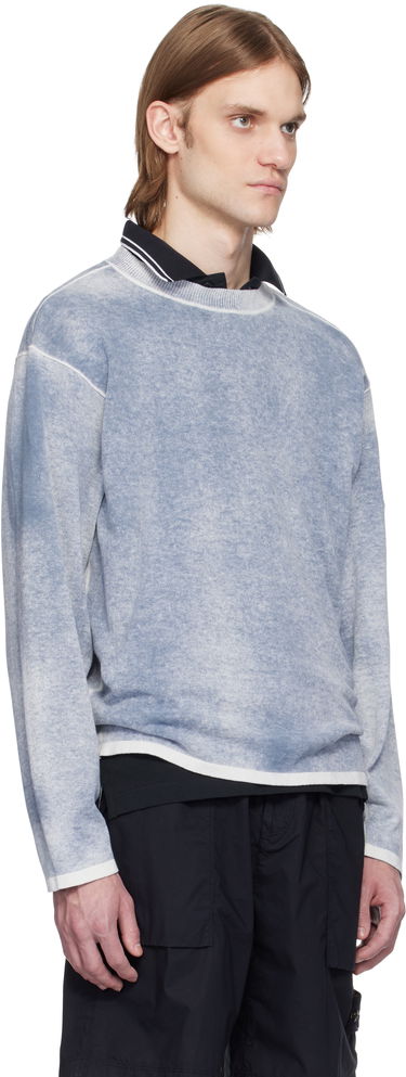 Пуловер Stone Island Stone Island Raw Hand Light Organic Cotton Sweater Синьо | K1S15 5100030 S00Z2, 1