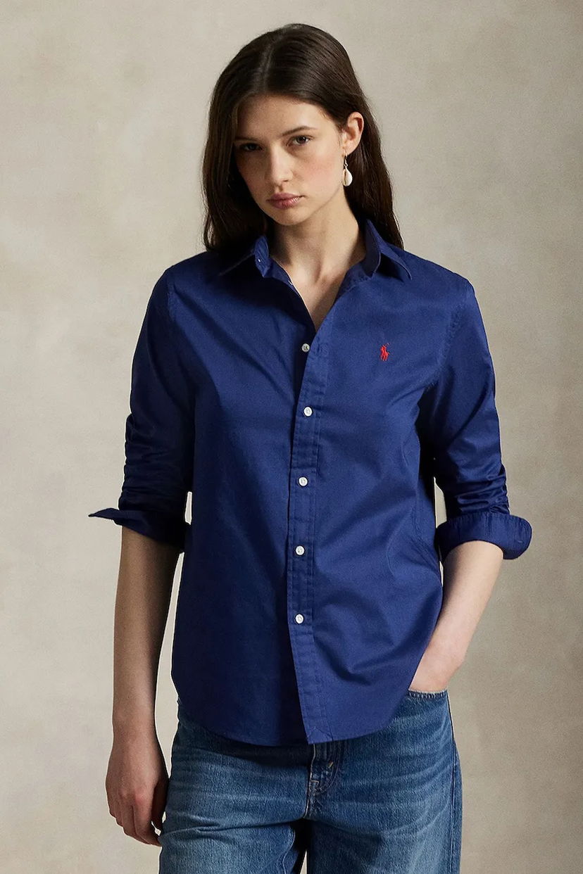 Риза Polo by Ralph Lauren Polo Ralph Lauren Classic-Fit Cotton Shirt Синьо | 211A92177