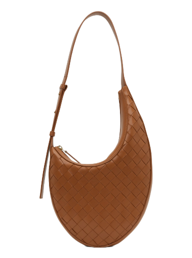 Чанта през рамо Bottega Veneta Small Drop Bag Кафяво | 755074 VCPP1