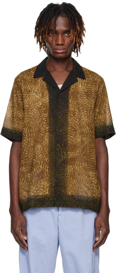 Риза Dries Van Noten Dries Van Noten Boxy Cotton Shirt Кафяво | 251-020742-1162, 0