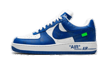 Кецове и обувки Nike Nike Louis Vuitton By Virgil Abloh x Air Force 1 Low "White Blue" Синьо | 1A9VAO, 0