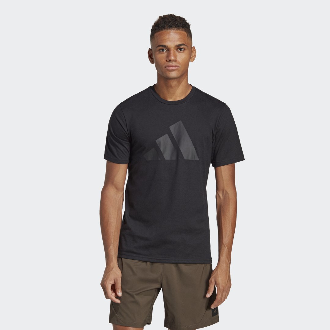 Тениска adidas Performance Train Essentials Feelready Logo Training Tee Черно | IB8274, 0