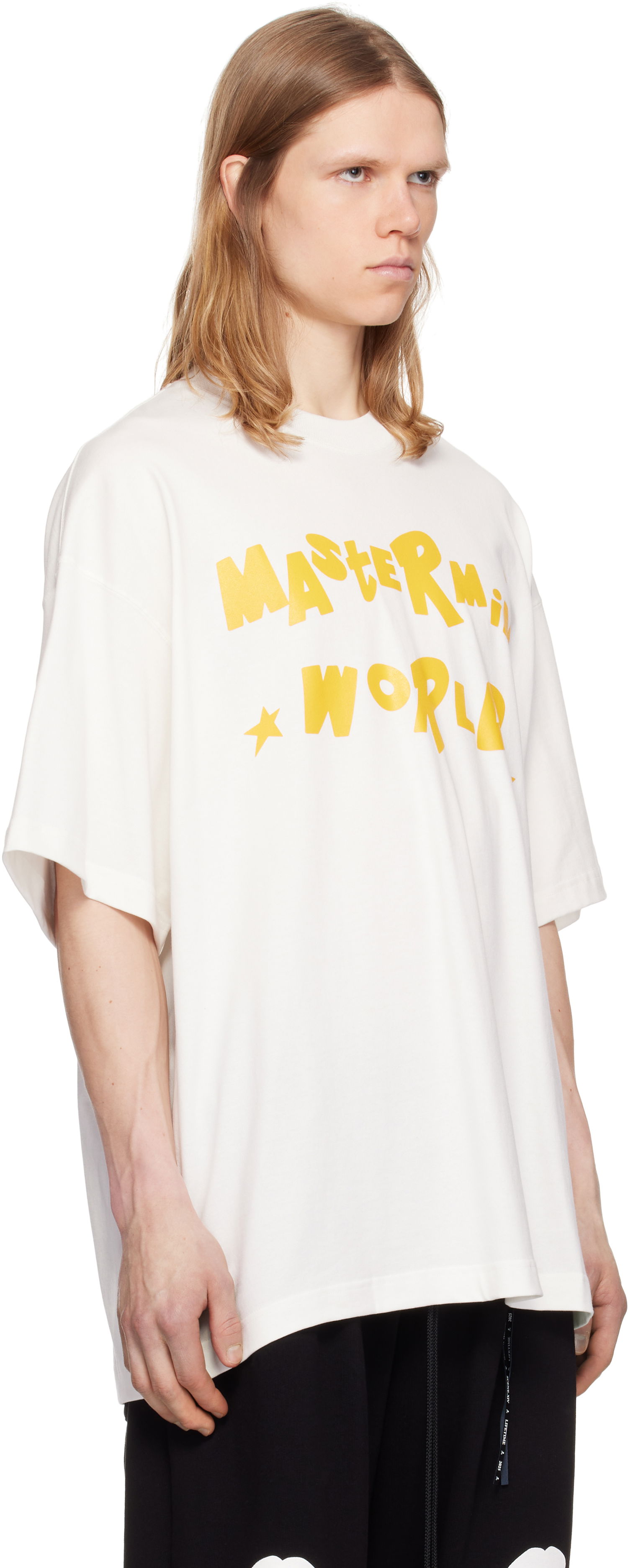 Тениска Mastermind WORLD Mastermind World Oversized Stay T-Shirt Бяло | MW25S14-TS052-022, 1