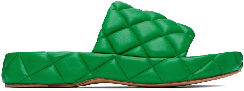 Кецове и обувки Bottega Veneta Padded Sandals "Green" Зелено | 709004 VBRR0, 0