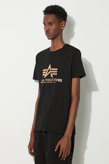 Тениска Alpha Industries Basic Fool Print T-Shirt Черно | 100501FP.365, 3