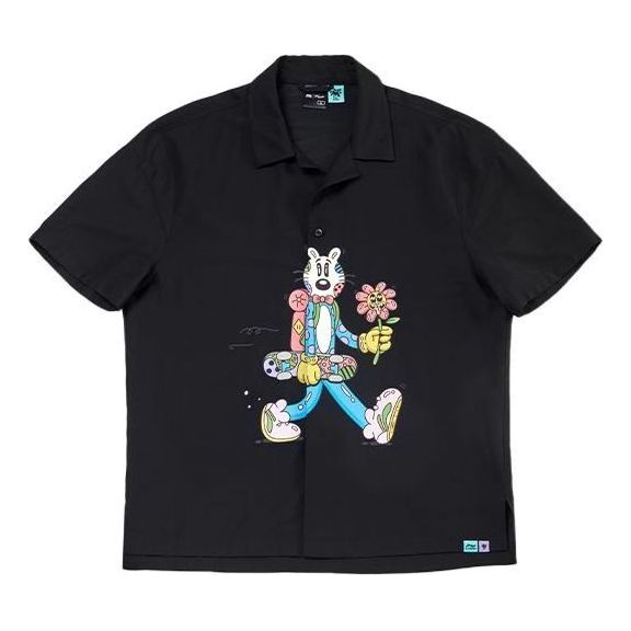 Риза Li-Ning Steven Harrington Graphic Short Sleeve Shirt Черно | ASHR140-1