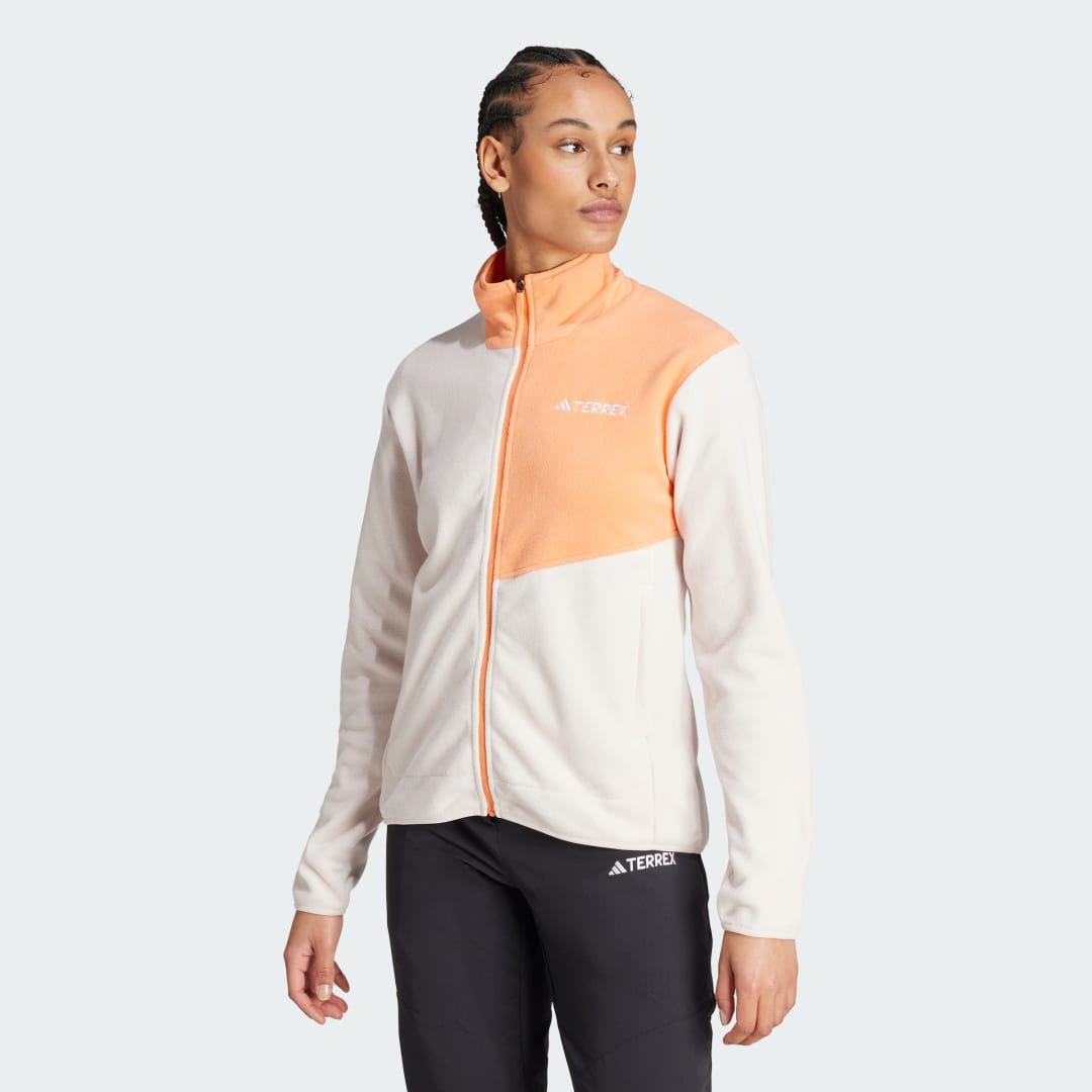Яке adidas Performance Terrex Multi Full-Zip Fleece Бяло | IZ3299, 0