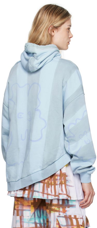 Суитчър Collina Strada Collina Strada Wave Hem Hoodie Синьо | XX8510, 2