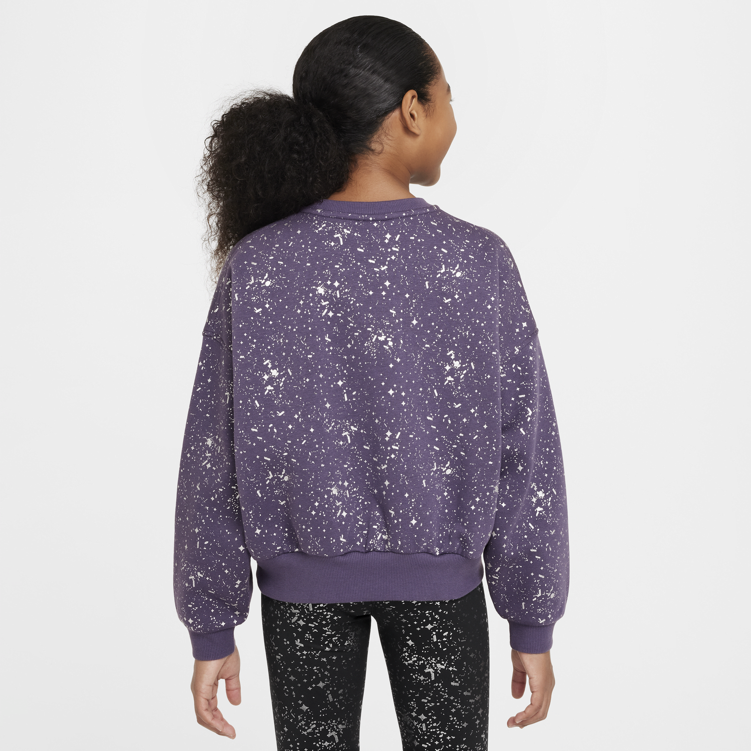 Суитчър Nike Sportswear Club Fleece Crewneck Sweatshirt Лилаво | HF4393-573, 1