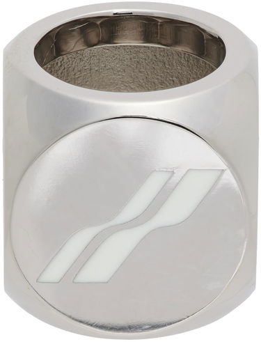 Пръстен We11done We11done Logo Dice Ring Металик | WD-AJ1-22-704-U-WH, 0