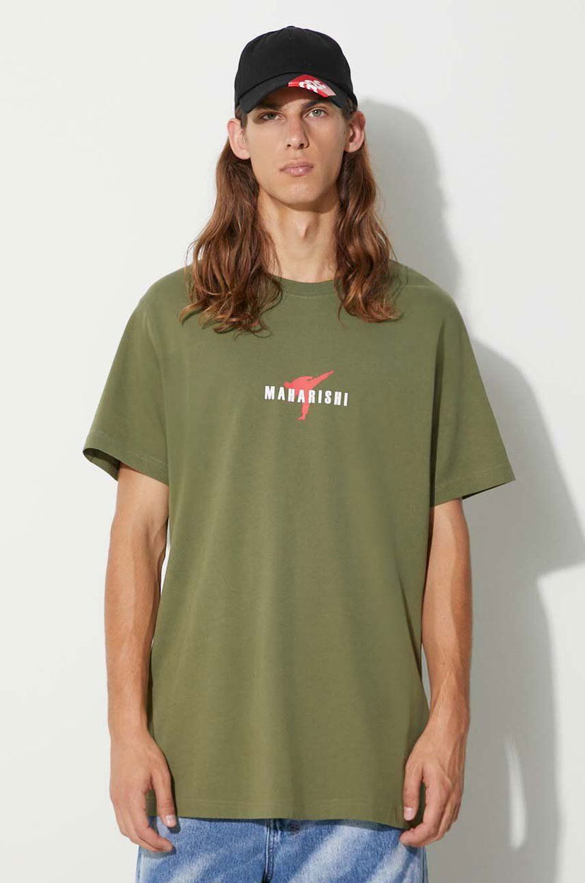 Тениска Maharishi Invisible Warrior T-Shirt With Print Зелено | 1070.OLIVE