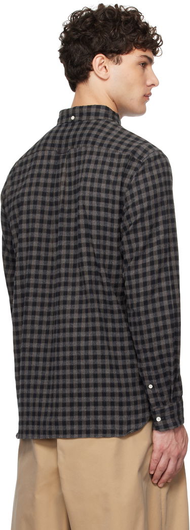 Риза BEAMS BEAMS PLUS Button-Down Gingham Check Shaggy Shirt Сиво | 38110244139, 2