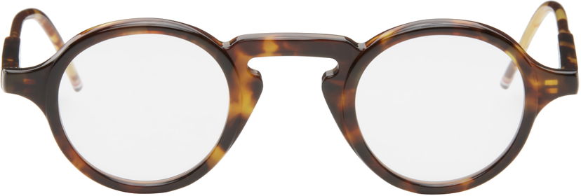 Слънчеви очила Thom Browne Tortoise Round Acetate Glasses Кафяво | UEO904A-G0002