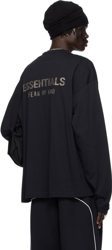 Тениска Fear of God ESSENTIALS Classic Fit Long Sleeve T-shirt Черно | 125SP254200F, 2