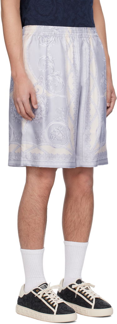 Къси панталони Versace Versace 'La Coupe des Dieux' Silk Shorts Лилаво | 1002476_1A11391, 1