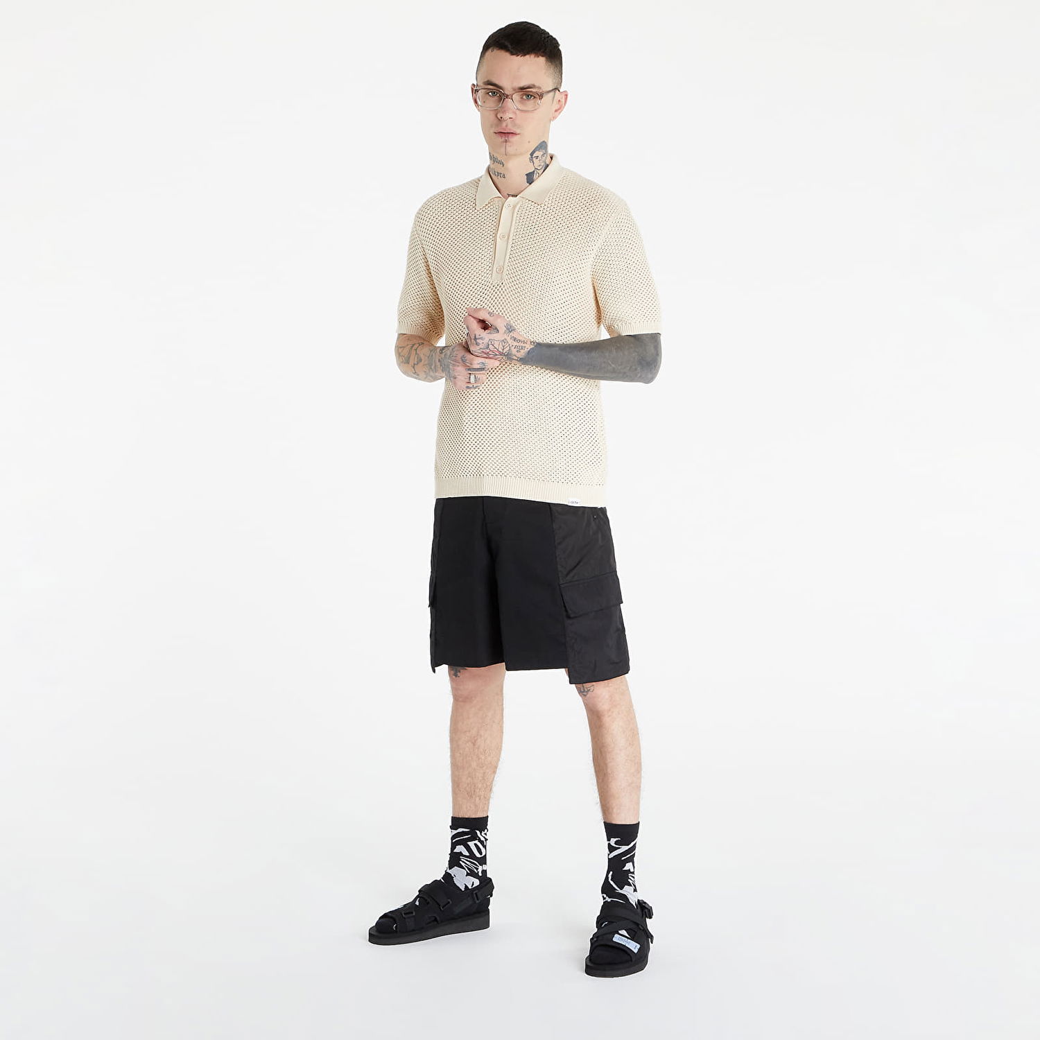 Поло тениска Arte Antwerp Kiewic Knit Polo Бежово | SS22-022K Cream, 0