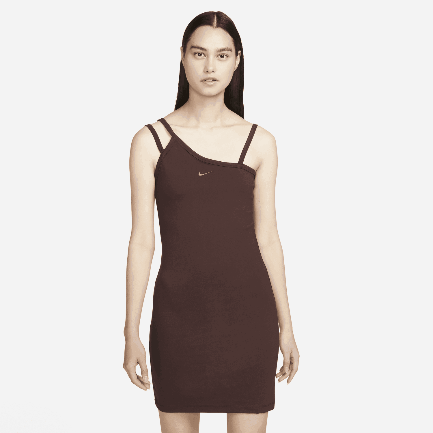 Pокля Nike Sportswear Everyday Modern Asymmetrical Tank Dress Кафяво | DV7934-227, 0