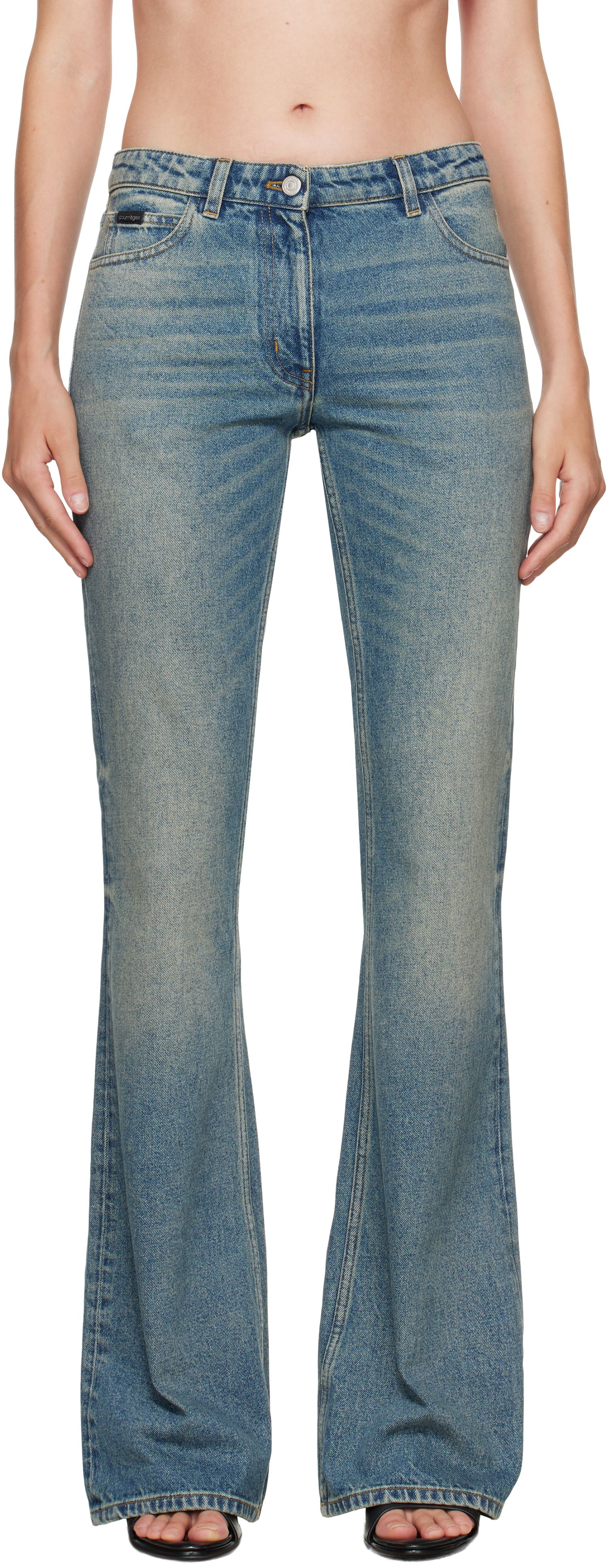 Дънки Courrèges Courrèges Bootcut Jeans Синьо | VESDPA918DE0041, 0