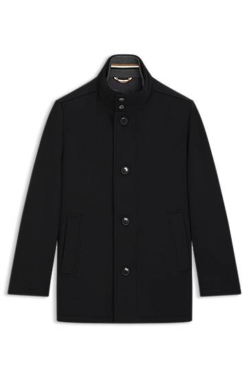 Relaxed-fit coat in wool and cashmere