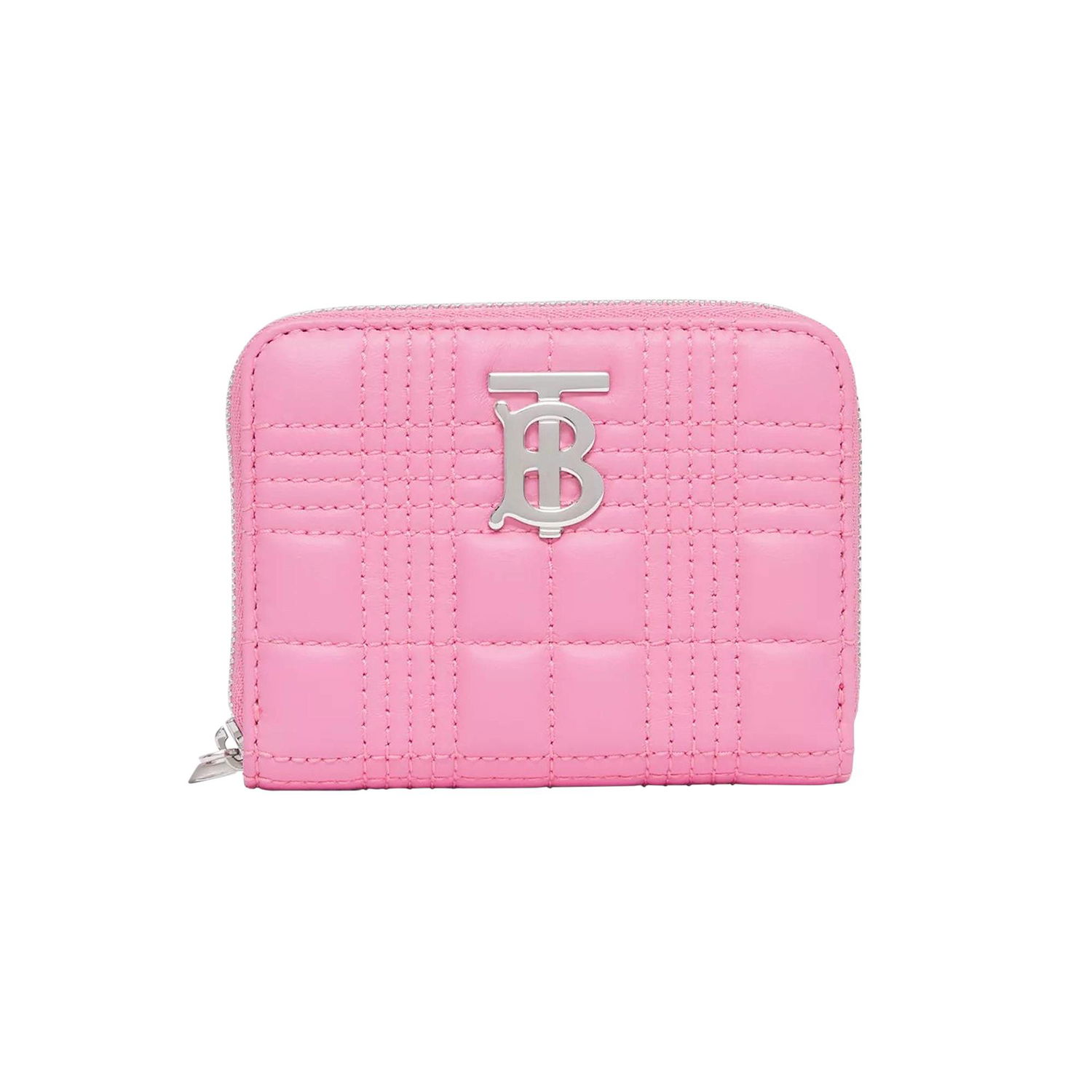 Портфейл Burberry Quilted Lola Zip Wallet Розово | 8049290, 1