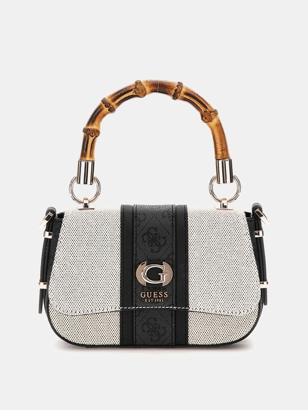 Дамска чанта GUESS Kerima 4G Logo Mini Handbag Бяло | HWAG9337780, 0