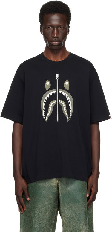 Тениска BAPE Shark #2 T-shirt Черно | 001TEK701312M, 0