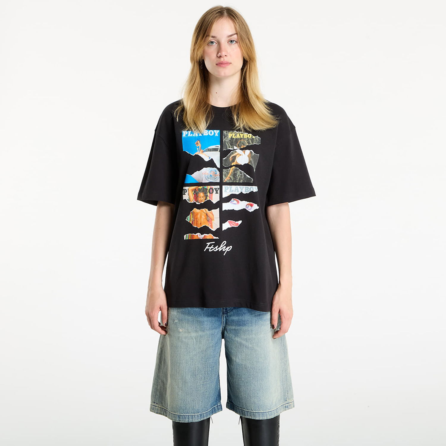 Тениска Footshop Playboy x FTSHP Covers Tee UNISEX Black Черно | FTSHP_526, 1
