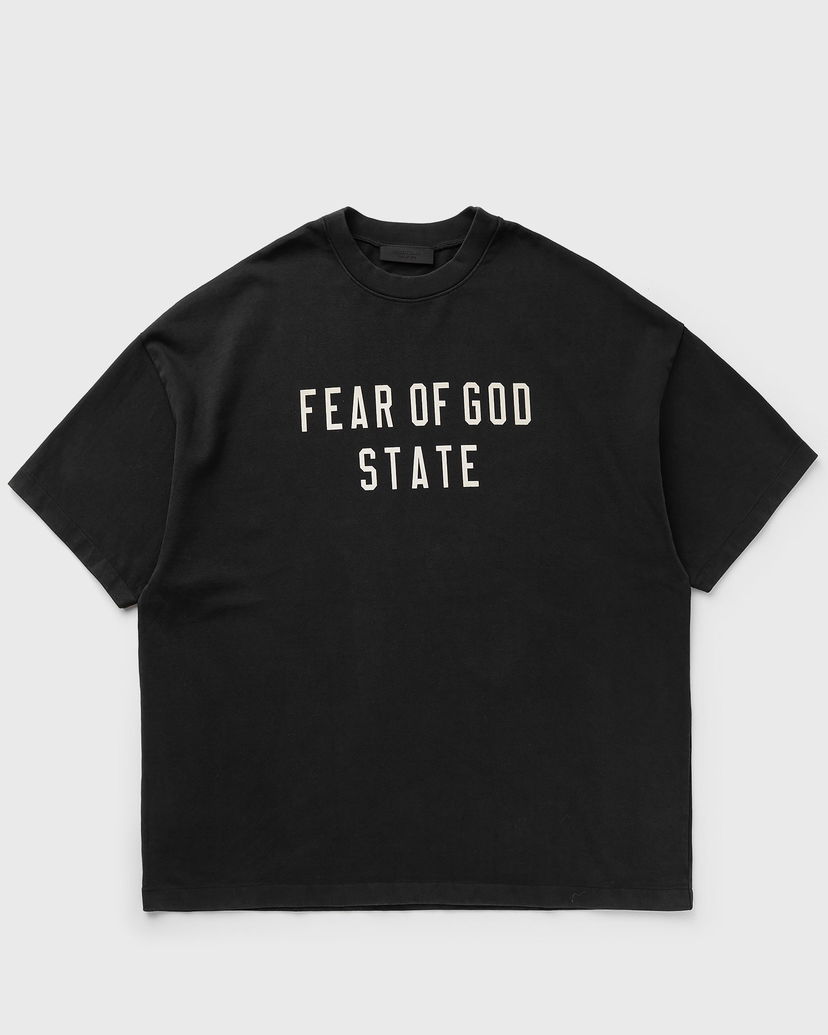 Тениска Fear of God Essentials Heavy Crewneck T-Shirt Черно | 125BT242000F-001