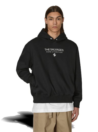 Суитчър The Salvages Hypnotic Snap Hooded Sweatshirt Черно | XSS230633BLK BLACK