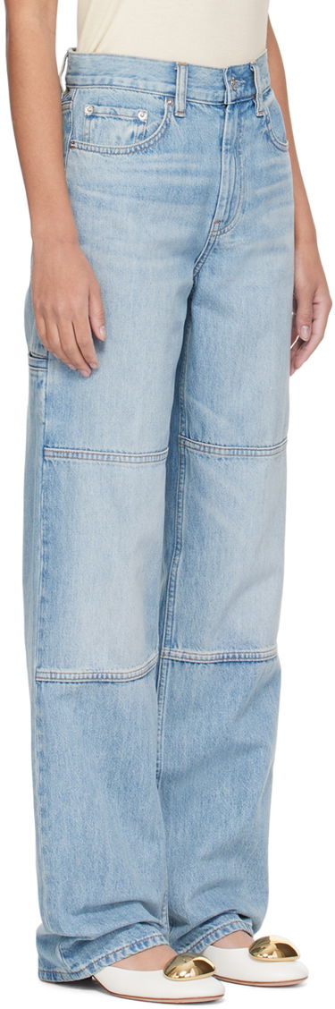 Дънки Helmut Lang Helmut Lang Carpenter Wide Leg Jeans Синьо | O01DW207, 1