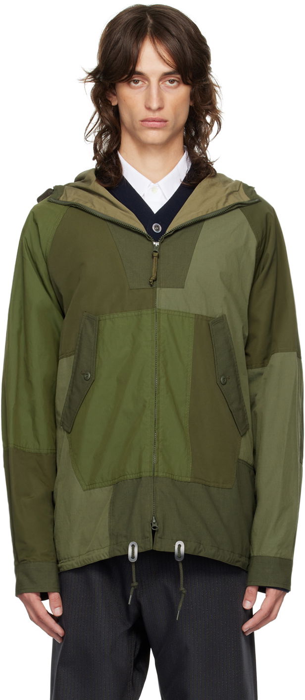 Яке Comme des Garçons Homme Khaki Patchwork Jacket Зелено | HN-J009-051, 0