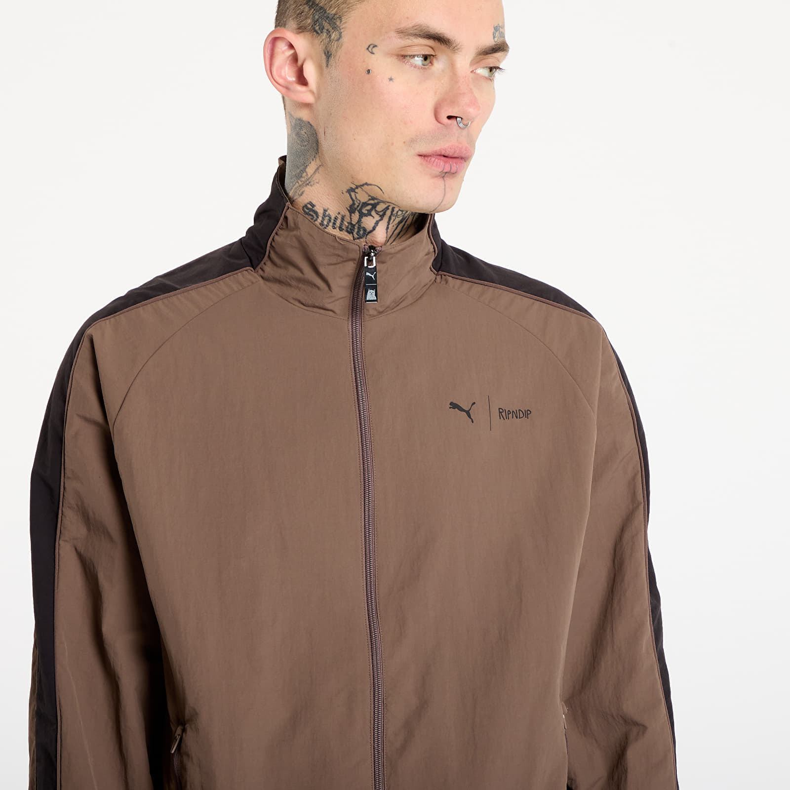 RIPNDIP x T7 Oversized Track Jacket Flat Bronze, 1