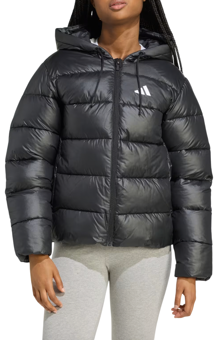 Пухо яке adidas Originals Essentials Climawarm Synthetic Down Puffer Hooded Jacket Черно | jv7767