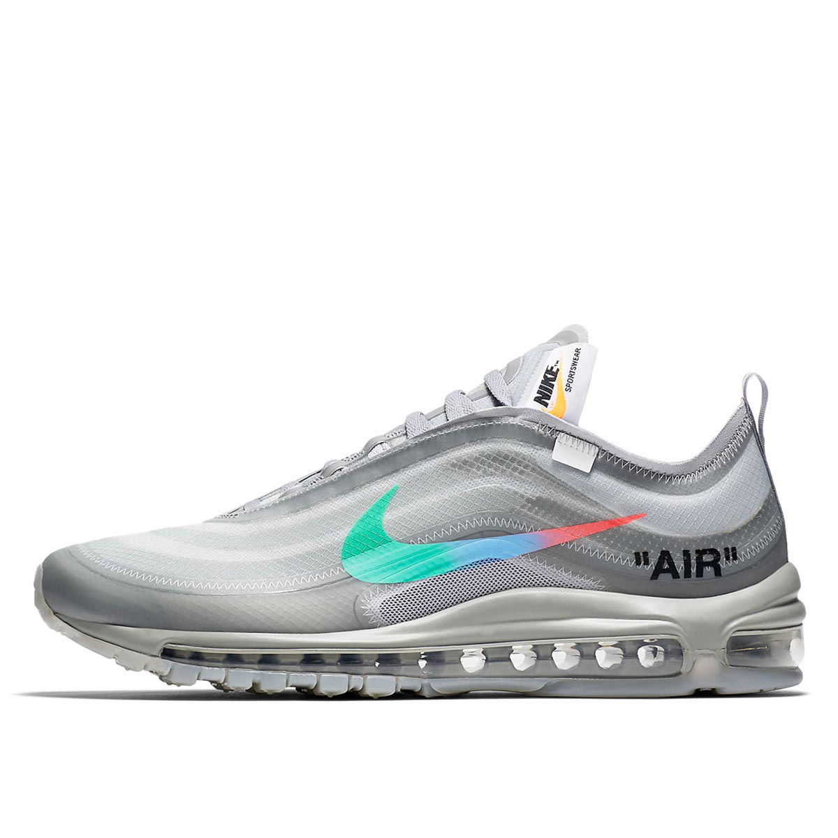 Кецове и обувки Nike Off-White x Air Max 97 "Menta" Сиво | AJ4585 101, 1