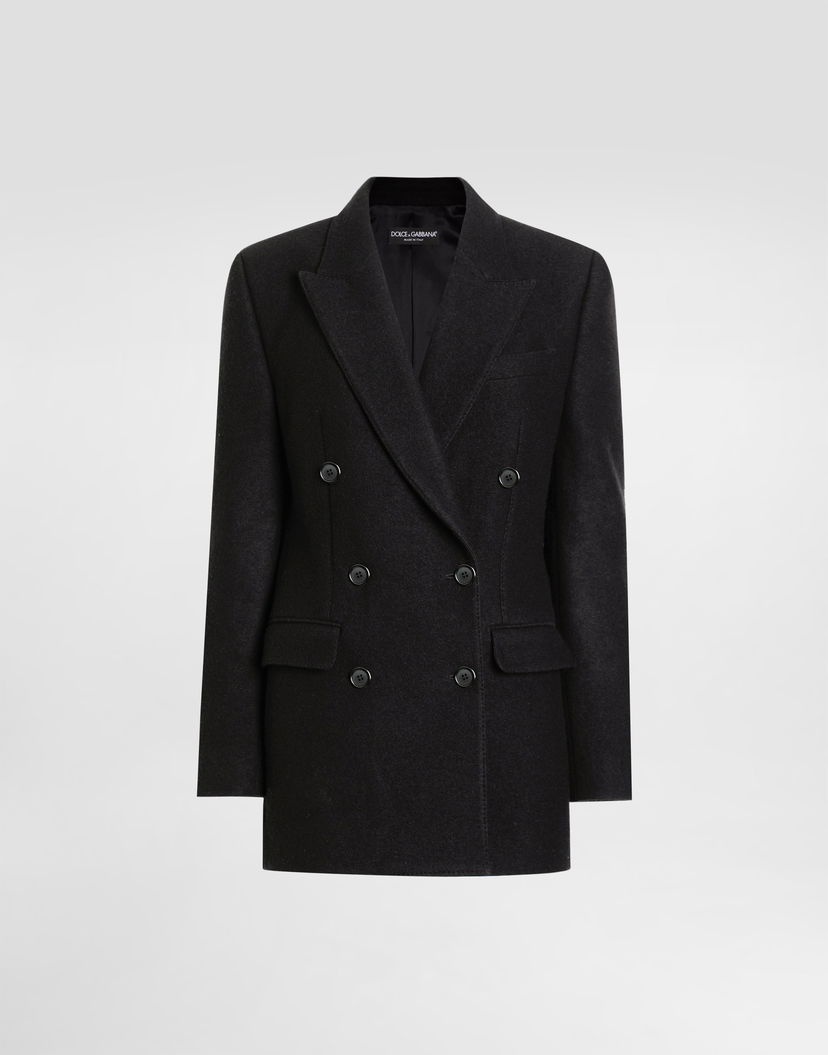 Яке Dolce & Gabbana Dolce & Gabbana Double-Breasted Wool Jacket Черно | F29UBTHU2BBN0000