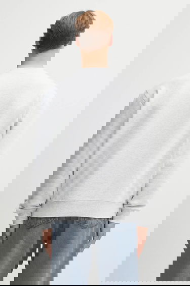 Суитчър Carhartt WIP Alumni Cotton Crewneck Sweatshirt Сиво | I035190.482XX, 2