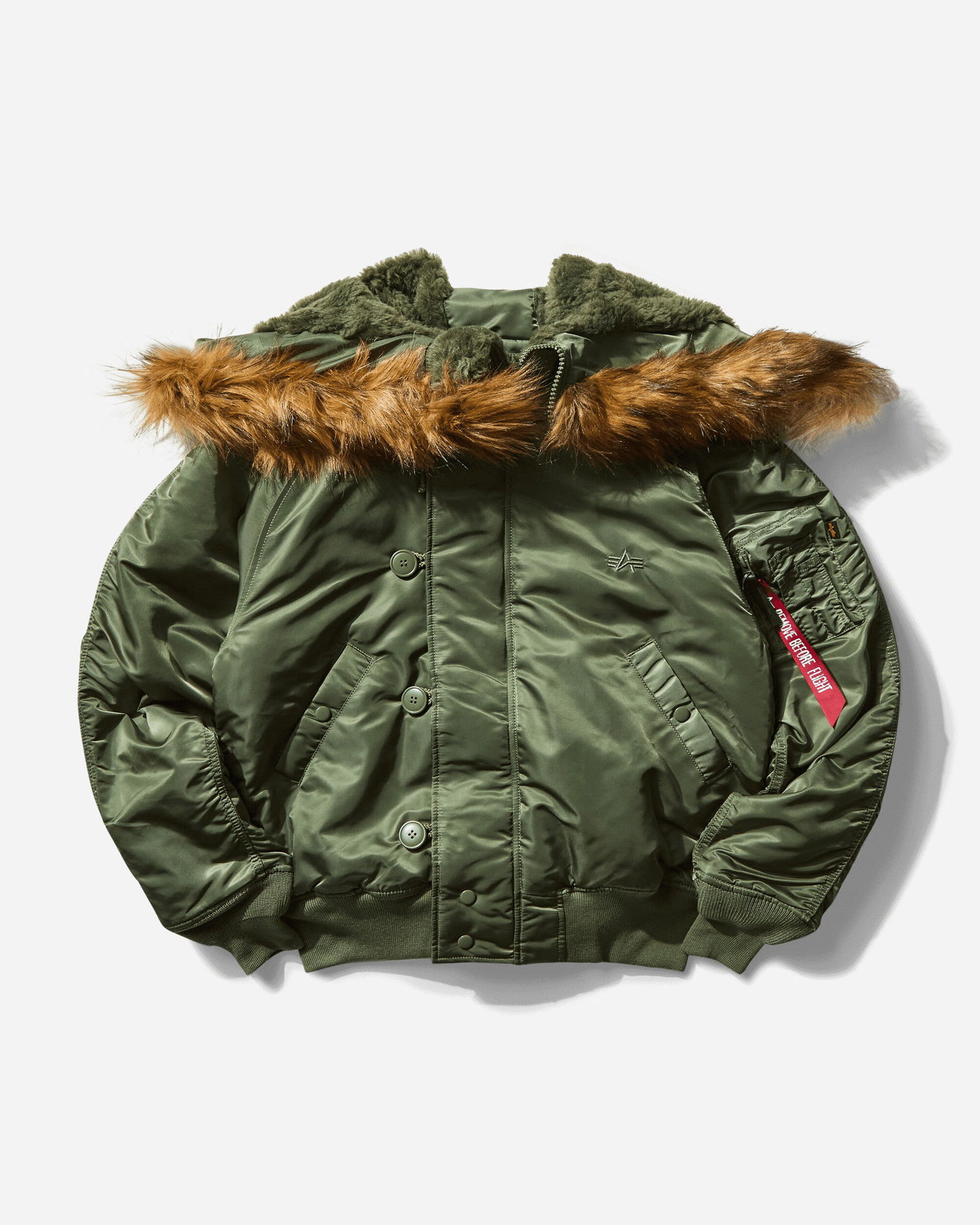 Яке бомбър Alpha Industries N-2B Heritage Winter Jacket Зелено | 100105AI 01, 0