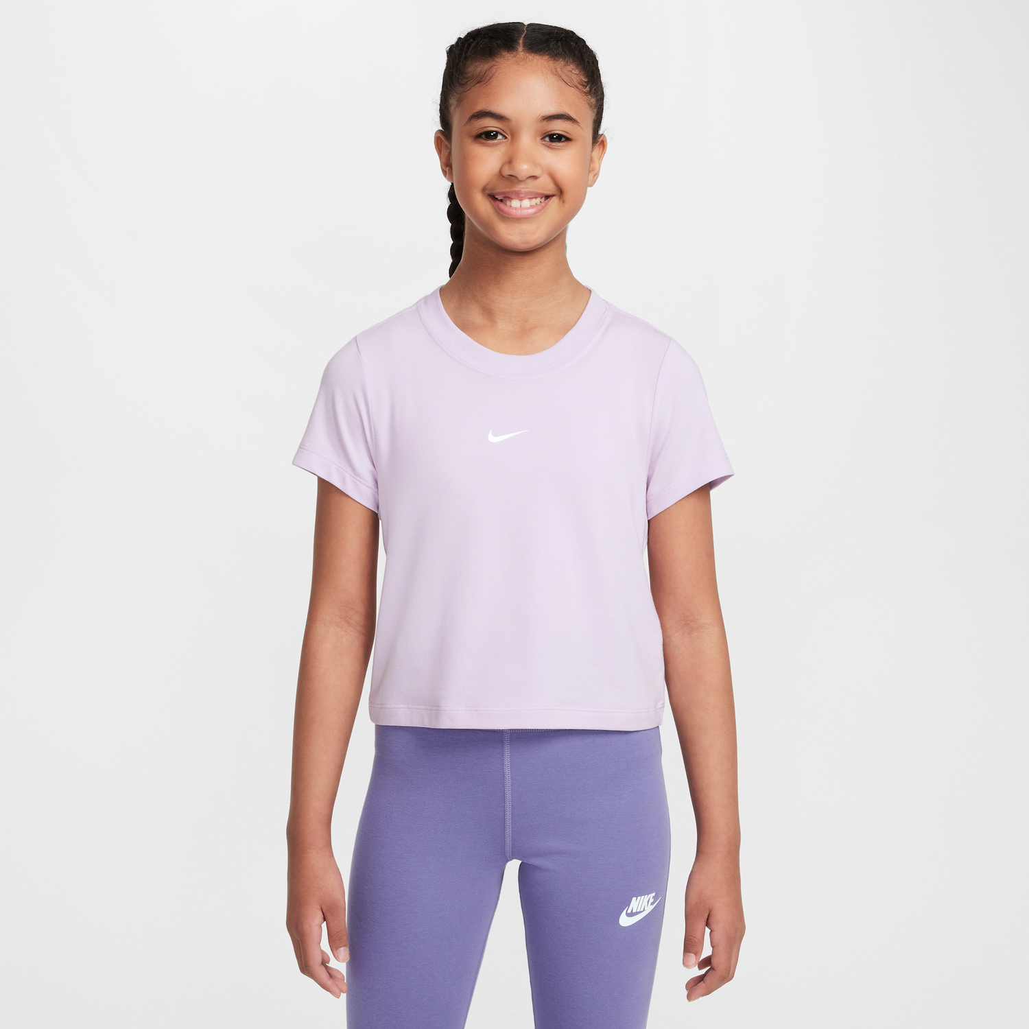 Съкратен топ Nike Nike Sportswear Cropped T-Shirt Лилаво | HF7010-537, 0