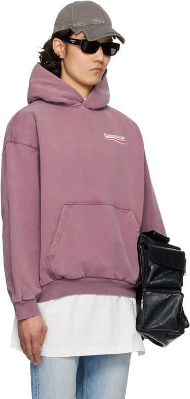 Суитчър Balenciaga Balenciaga Campaign Hoodie Розово | 767877TQVN6, 1
