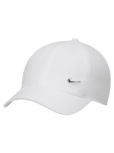 Шапка с козирка Nike Dri-FIT Club Unstructured Metal Swoosh Бяло | FB5372-100