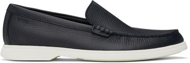 Кецове и обувки BOSS BOSS Tumbled Leather Loafers Черно | 50536173, 0