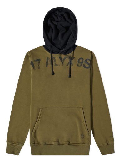 Суитчър 1017 ALYX 9SM Popover Fleece Hoodie Зелено | AAUSW0157FA01-GRN0004