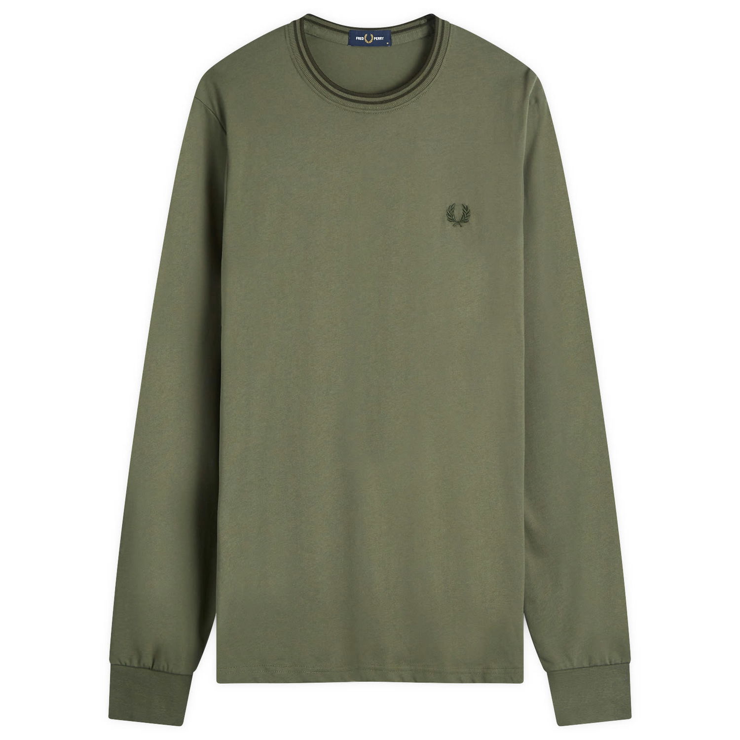 Тениска Fred Perry T-Shirt Long Sleeve Зелено | M9602-W49, 0